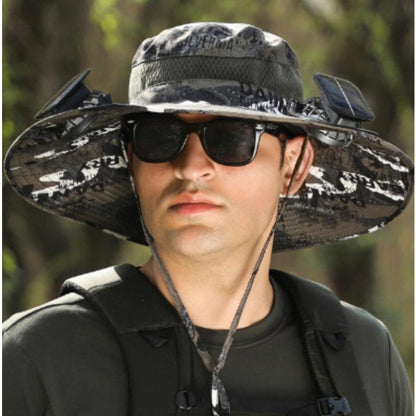Solar Fan Fishing Hat