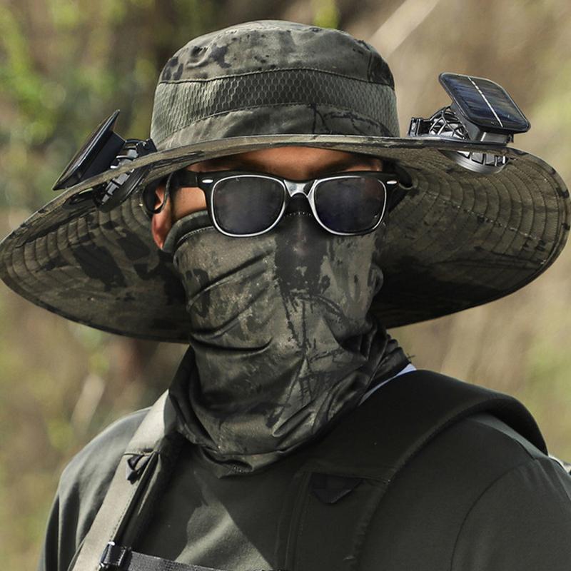 Solar Fan Fishing Hat