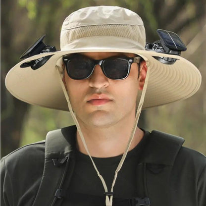 Solar Fan Fishing Hat
