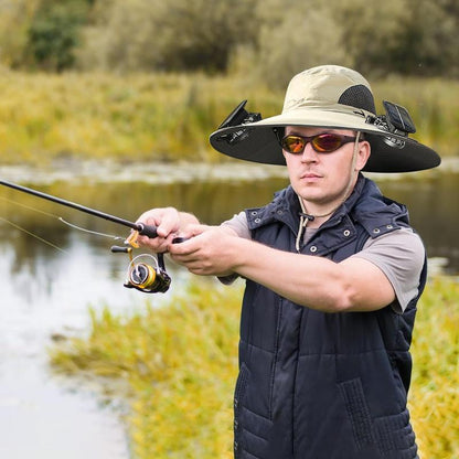 Solar Fan Fishing Hat