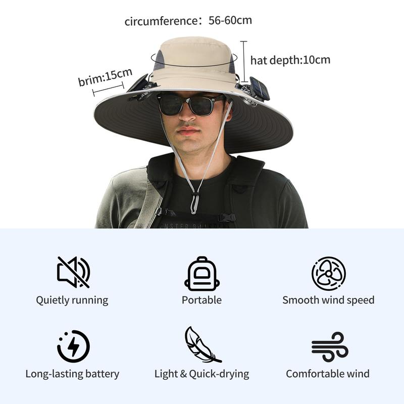 Solar Fan Fishing Hat
